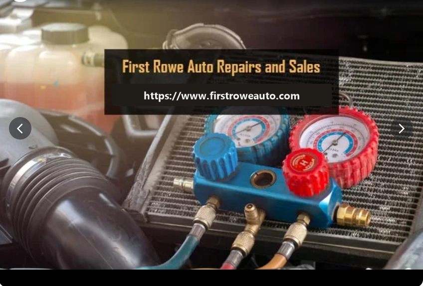 A/C system service with manifold gauges
