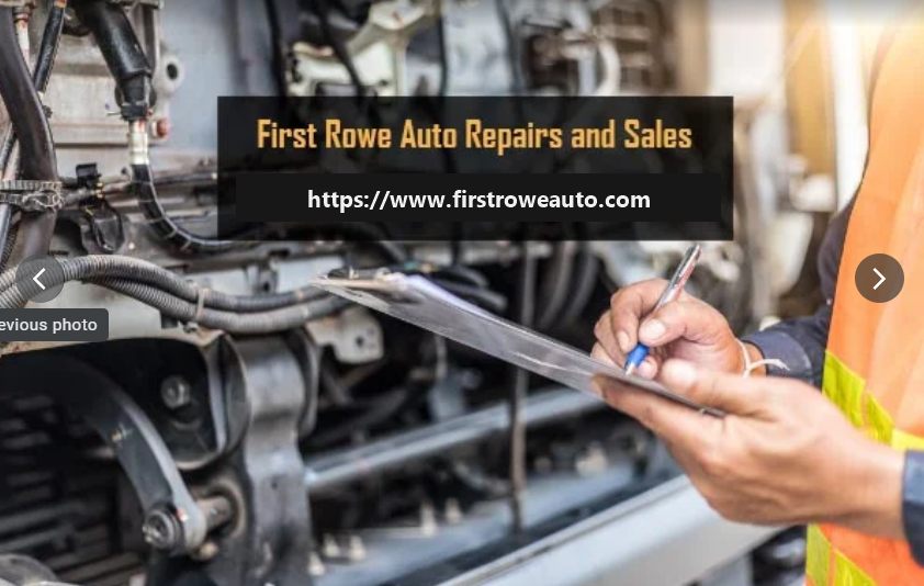Technician documenting a vehicle inspection